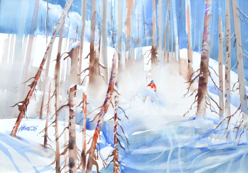 Jacques Hébert, Untitled 1 - Skier