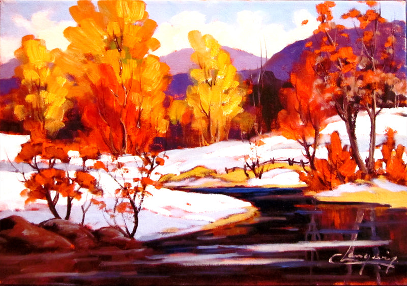 Claude Langevin, Sans titre (Arbre jaune et rouge)