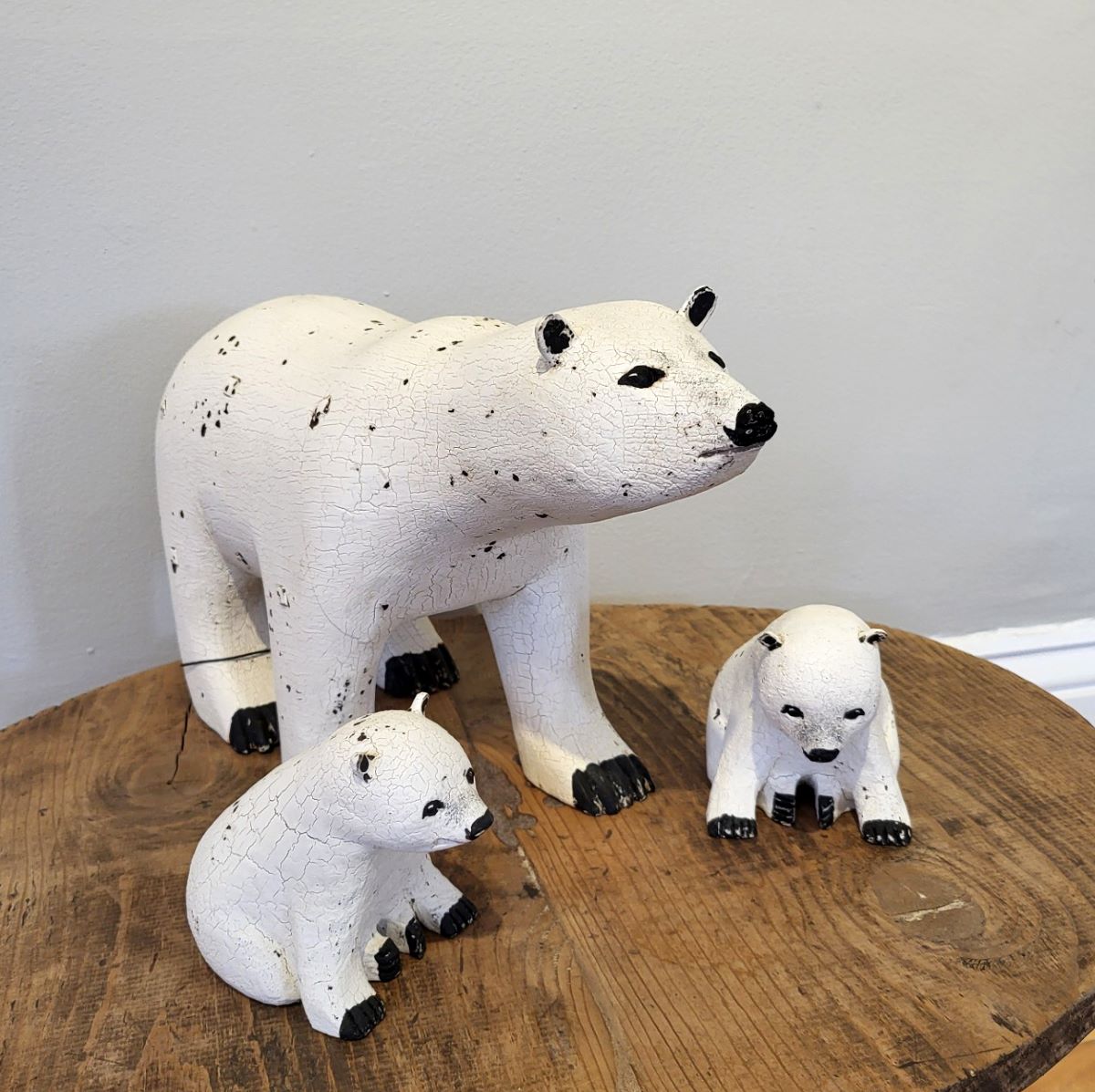 Michel Fortin, Famille Ours Polaire, Bois