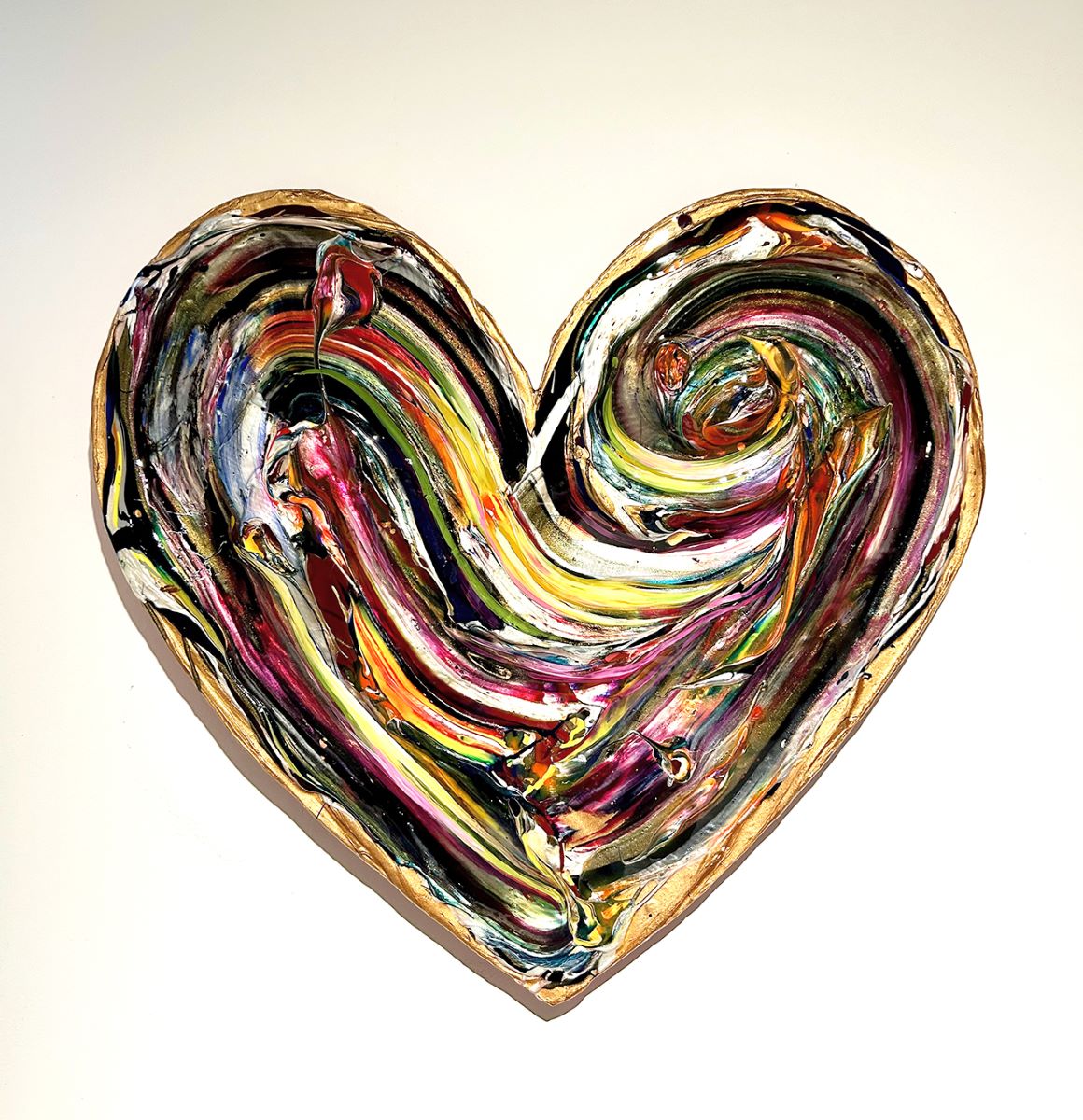 Cynthia Coulombe Begin, The flying Heart no.22 Sur bois, sans encadrement