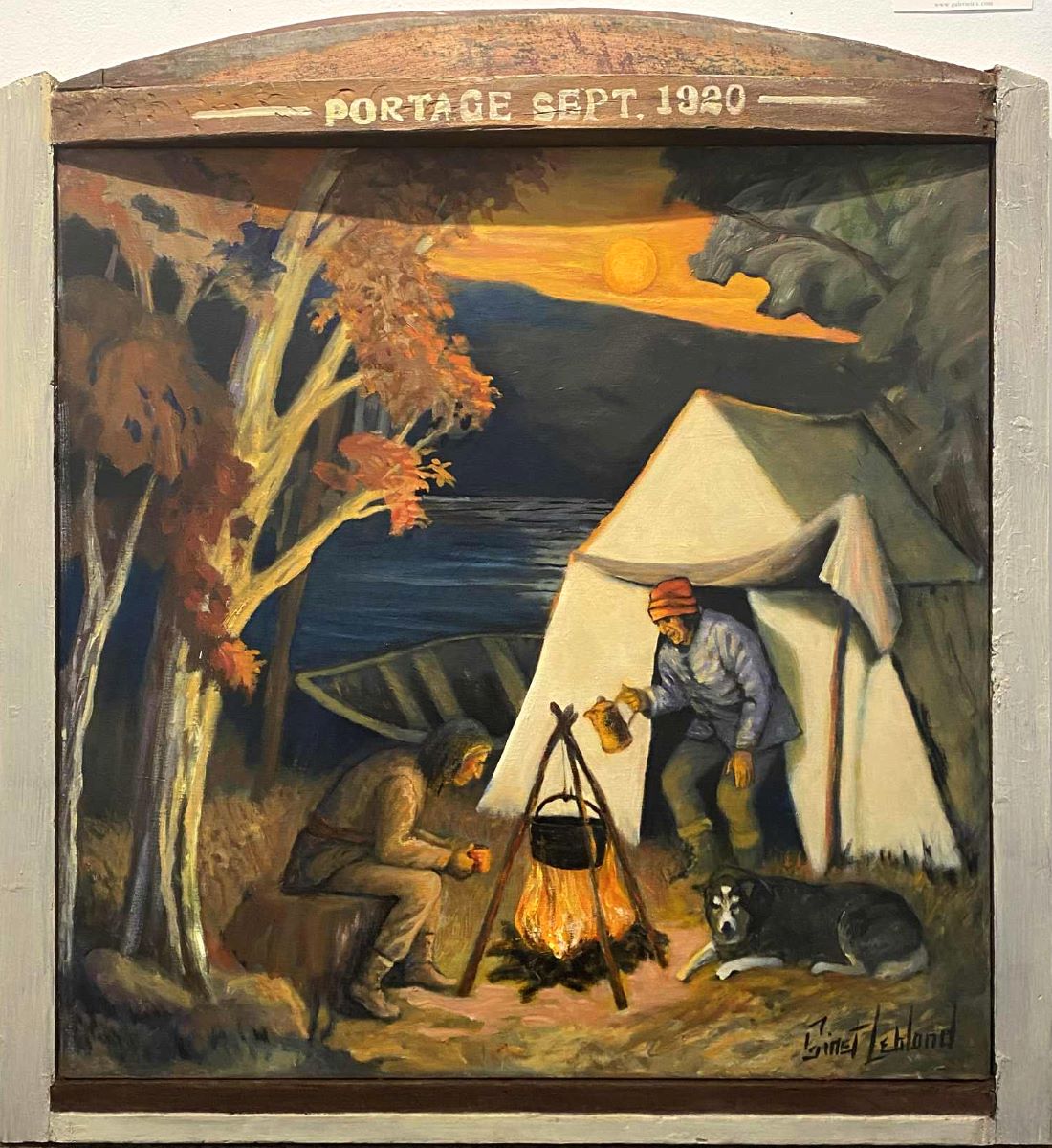 Ginet Leblond, Portage septembre 1920 Sans encadrement