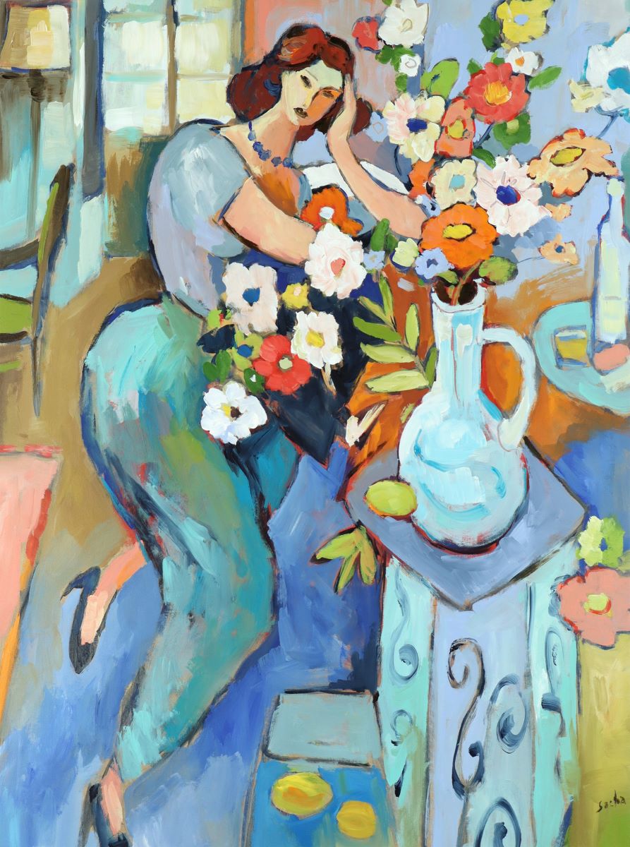 Sacha, Femme aux fleurs