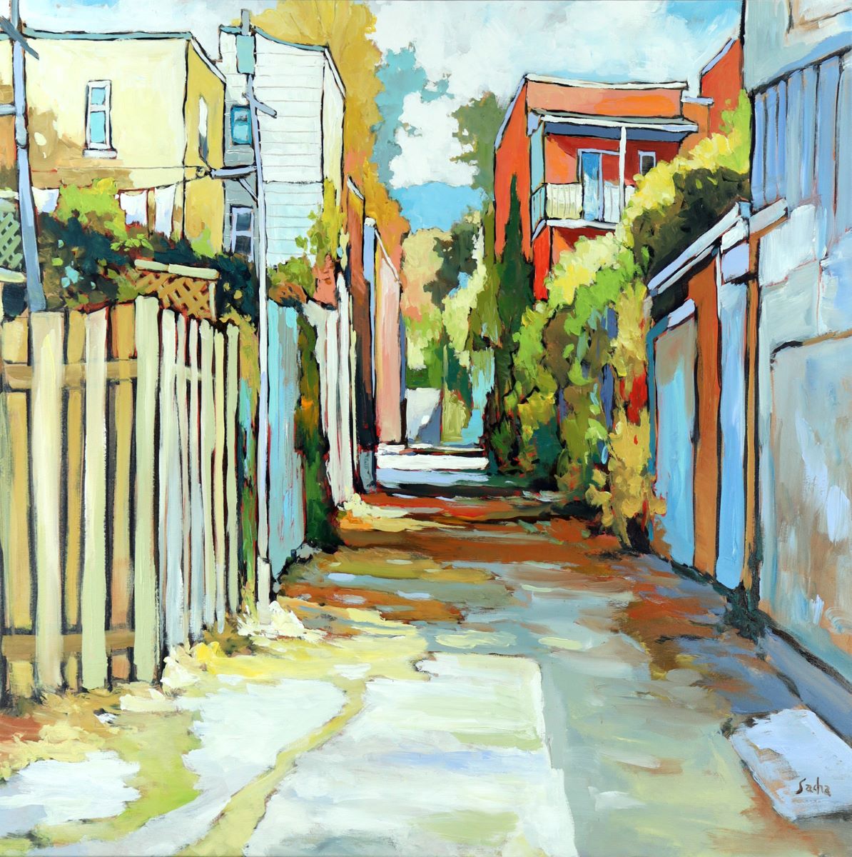 Sacha, Ruelle sous l’été