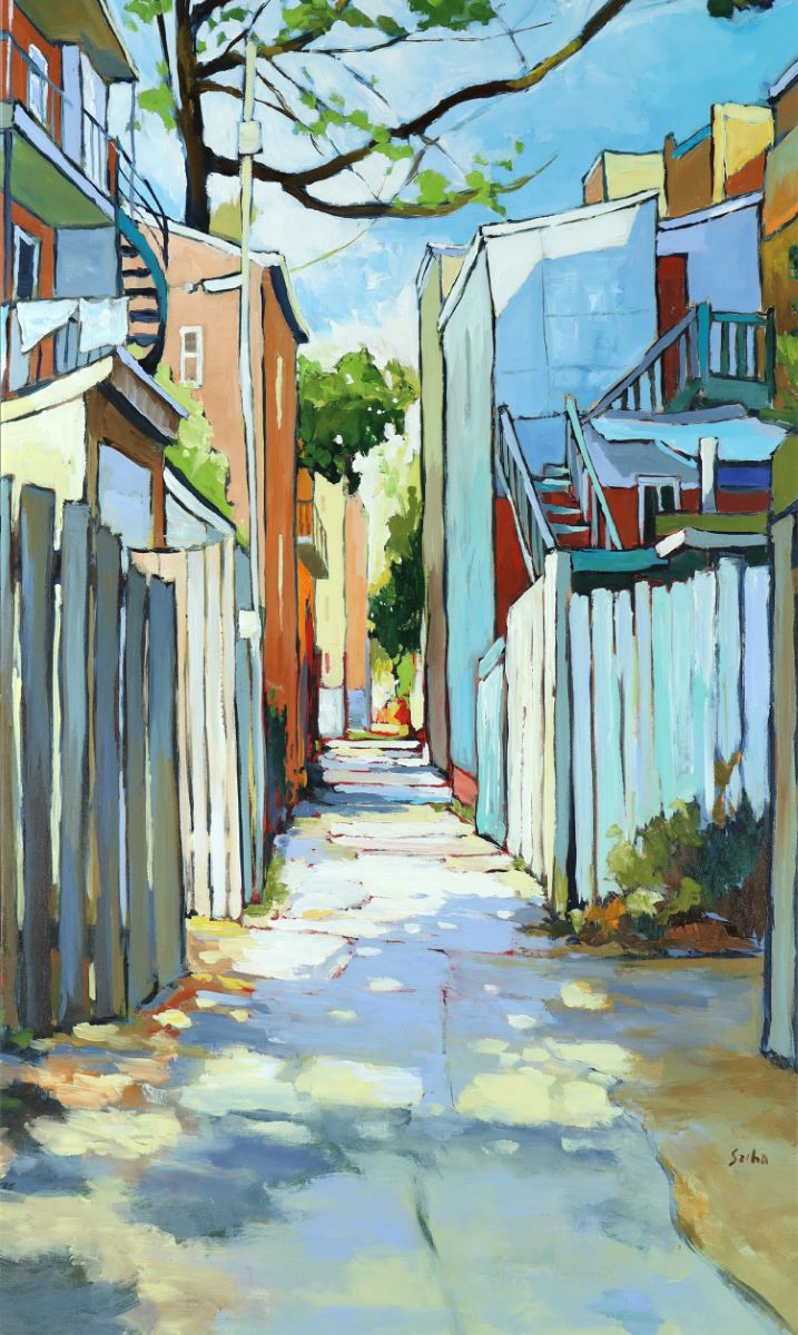 Sacha, Ruelle des bleus, des gris-verts et des lavandes