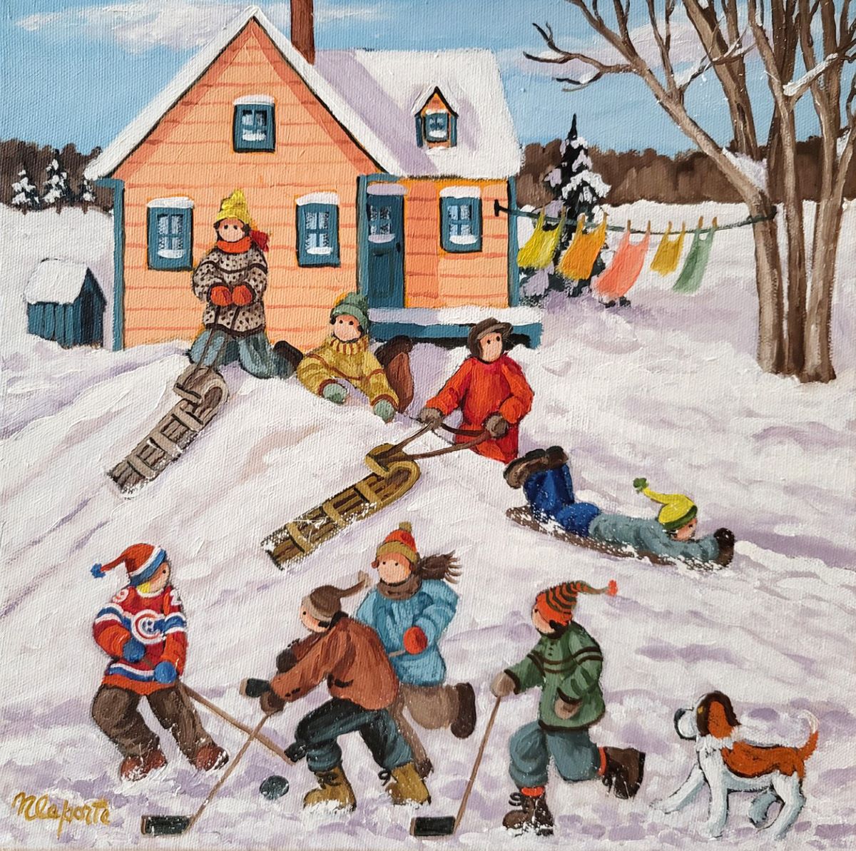 Nicole Laporte, Beaucoup de neige cette année