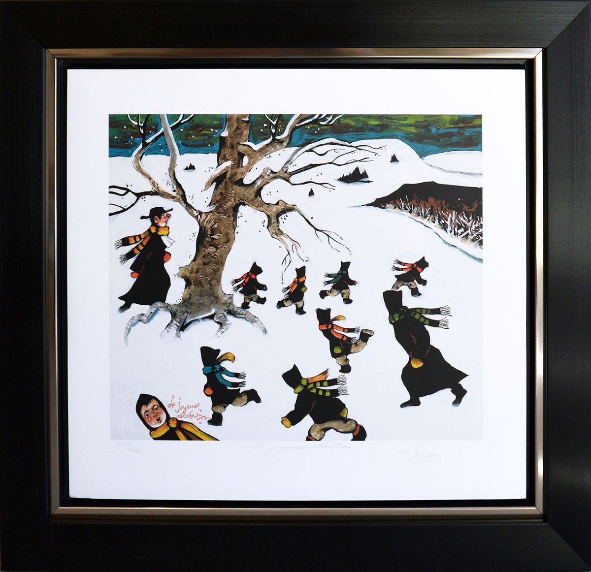 Normand Hudon, Joyeuse récréation encadrée à tirage limité