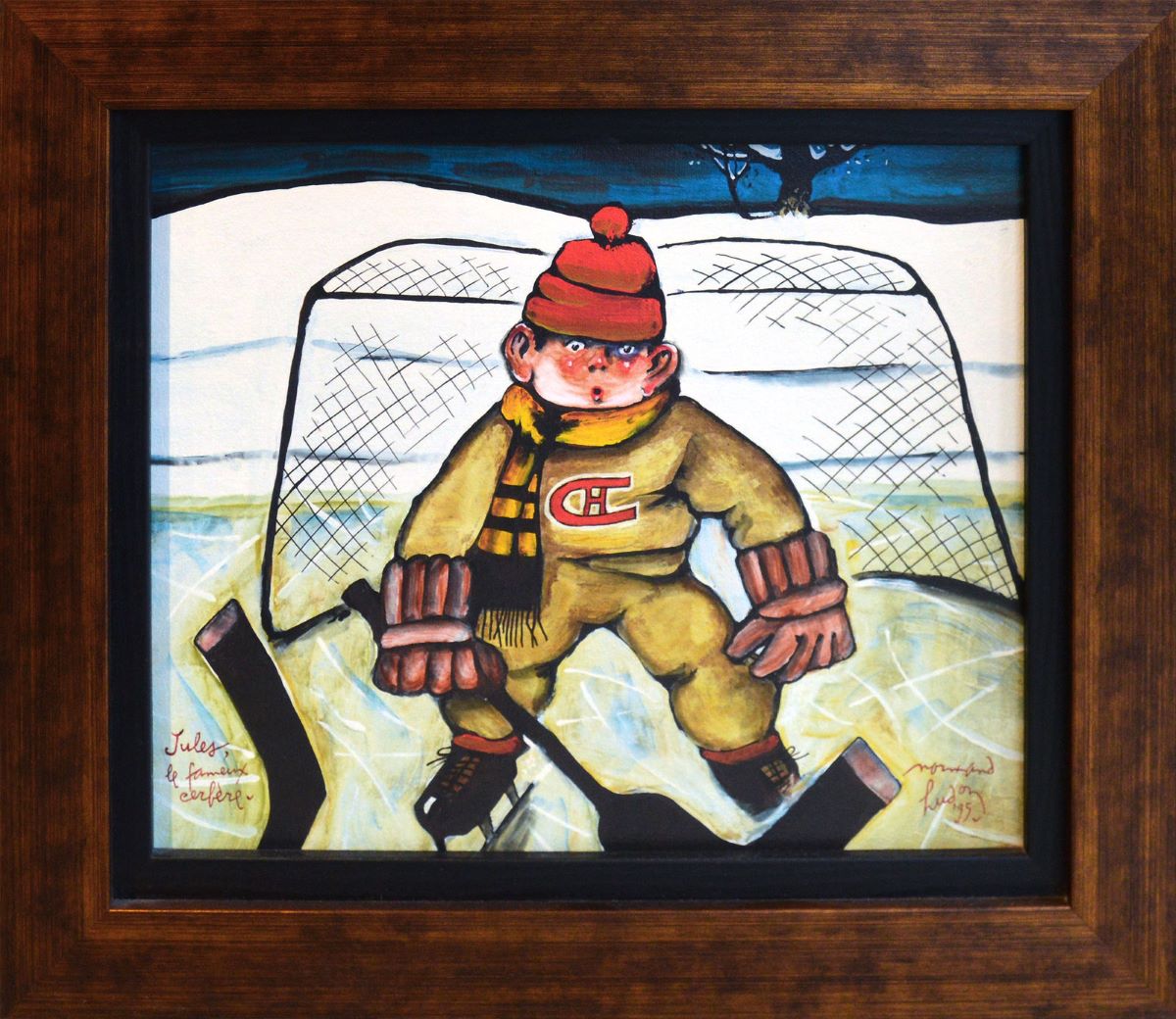 Normand Hudon, Jules le fameux cerbère Tirage limité encadré