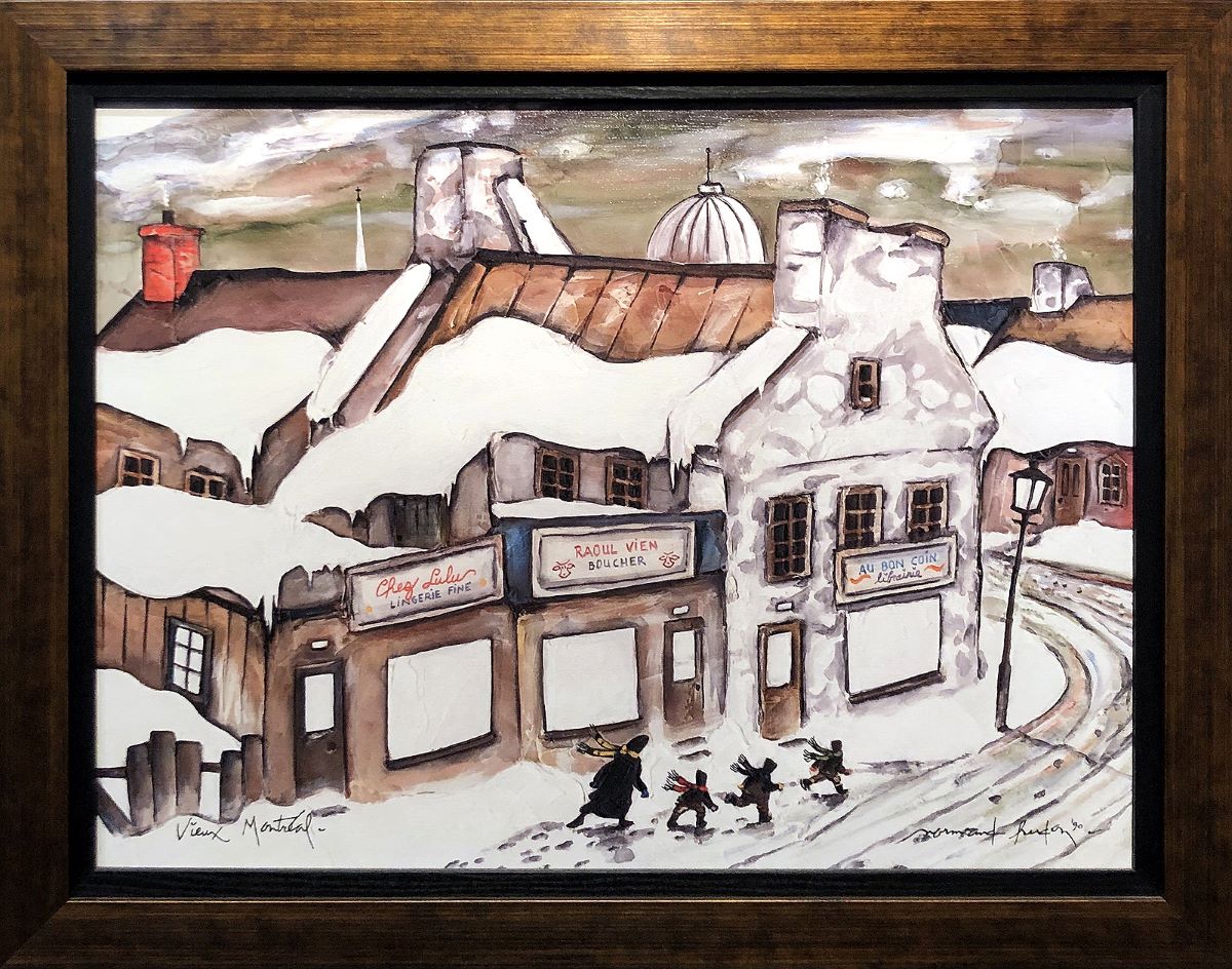 Normand Hudon, Le vieux Montréal encadréeTirage limité