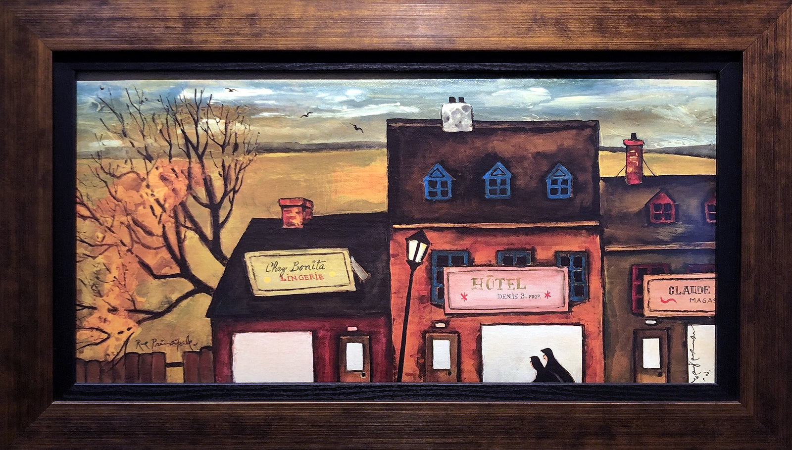 Normand Hudon, Rue principale encadrée Tirage limité