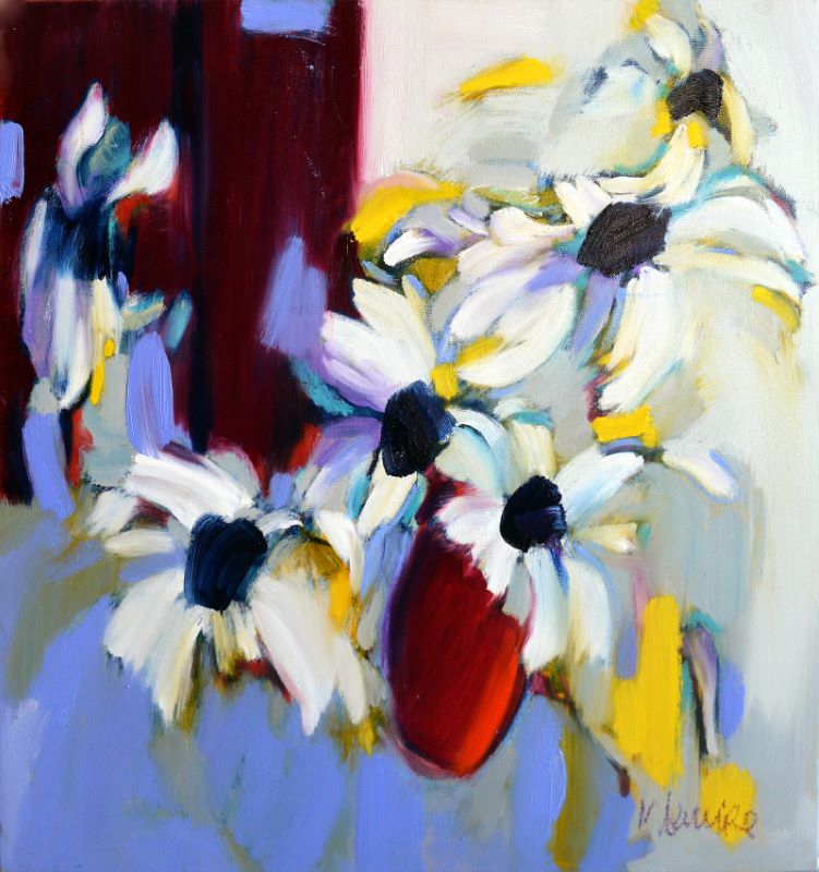 Madeleine Lemire, Madeleine Lemire daisies with eggplant