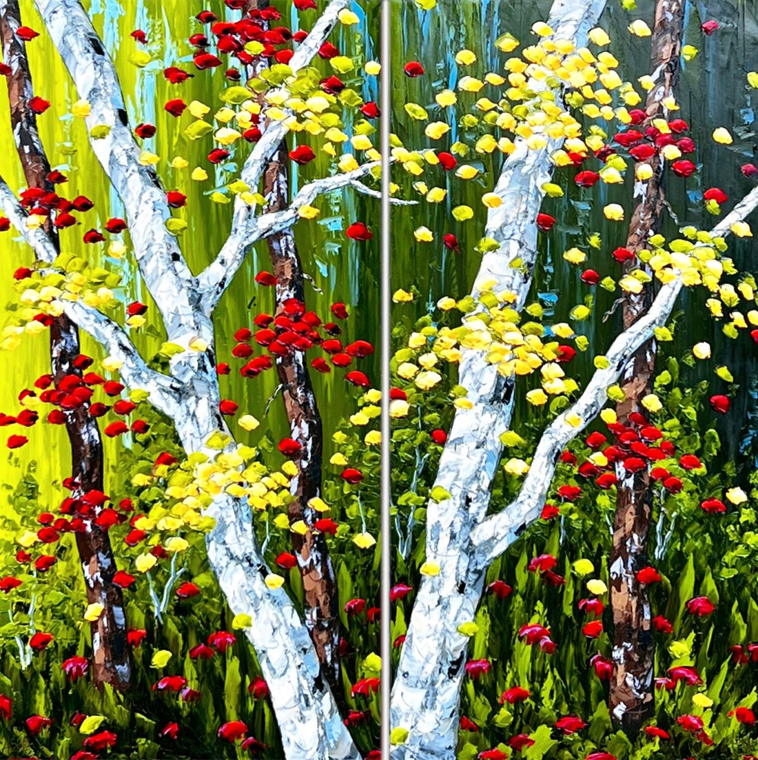 Stefan Horik, Magical Autumn in Charlevoix I and II (diptych)
