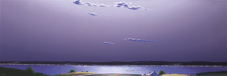 Guy Paquet, On a summer evening, lunar reflections