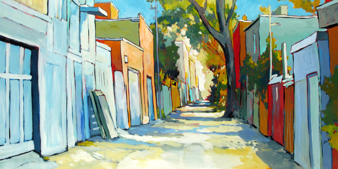 Sacha, Ruelle lumière orangée