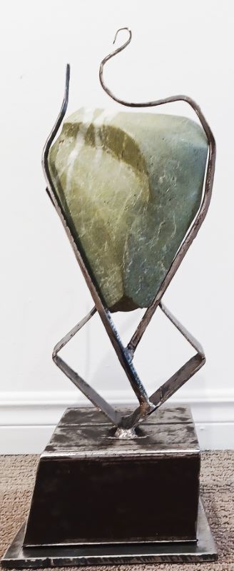 Martin Brisson, Set heart (serpentine stone, steel)