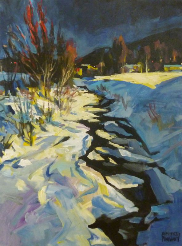 Humberto Pinochet, View of the River at Night
