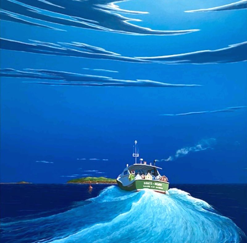 Guy Paquet, After the red buoy, hard to port...