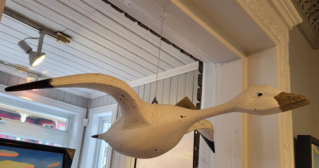 Michel Fortin, Oie Blanche Suspendue, Bois