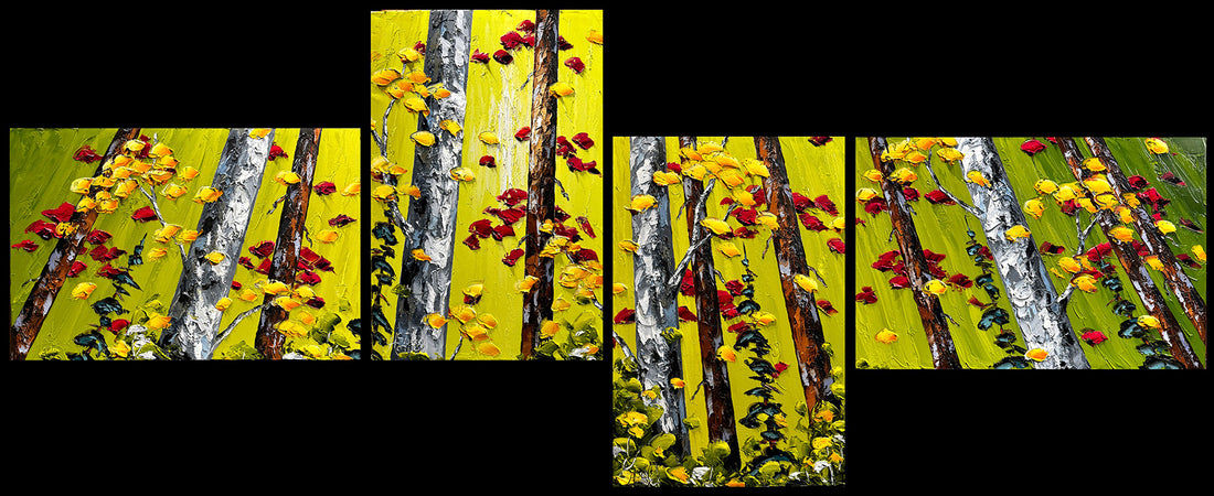 Stefan Horik, Nouvelle perspective,  quadriptyque  (4x16x24)