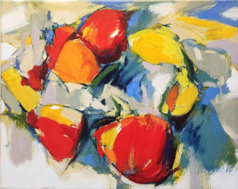 Madeleine Lemire, Still Life with Pomegranates