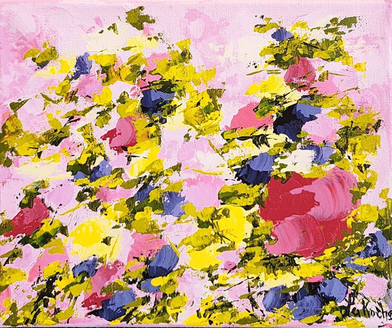 Andrée LaRoche, André Laroche - Large flower garden