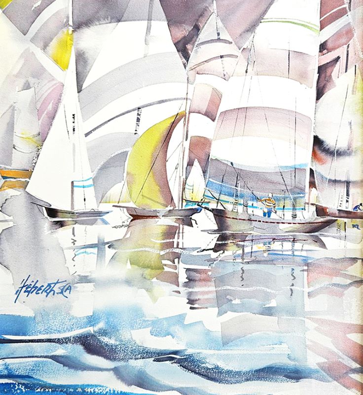 Jacques Hébert, The Sailboats