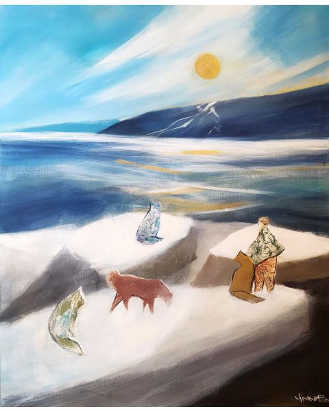 Jimmy Perron, High tide at Petite-Rivière-Saint-François - Giclée on Saint-Gilles paper