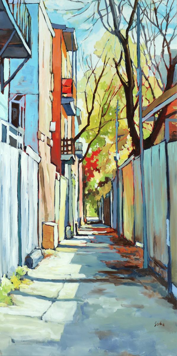 Sacha, Ruelle printemps de lumière