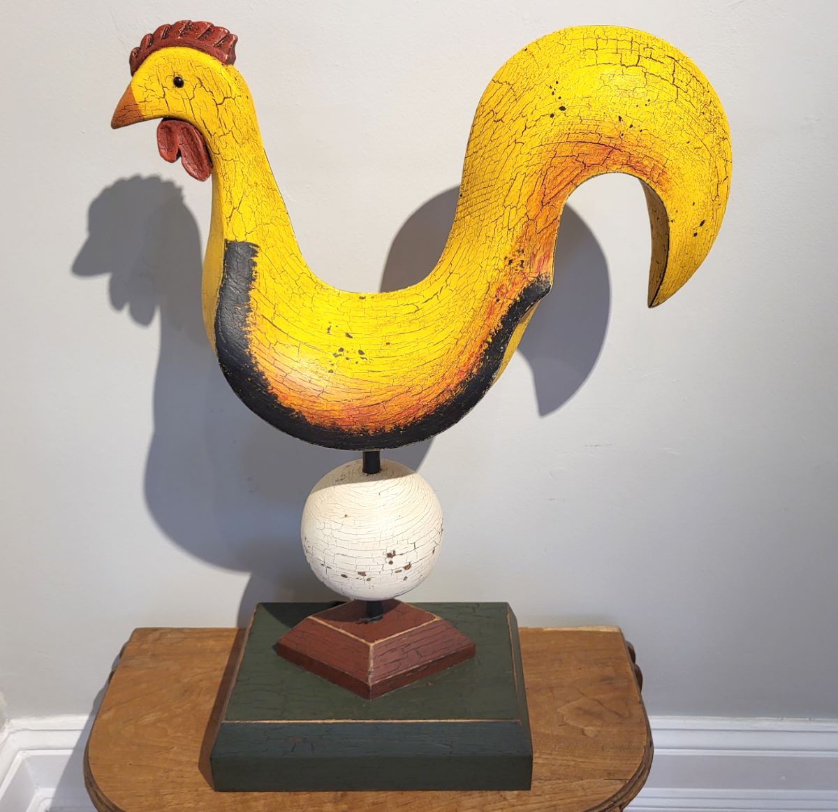 Michel Fortin, Coq Clocher, Bois