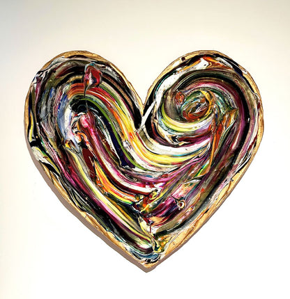 Cynthia Coulombe Begin, The flying Heart no.22 Sur bois, sans encadrement