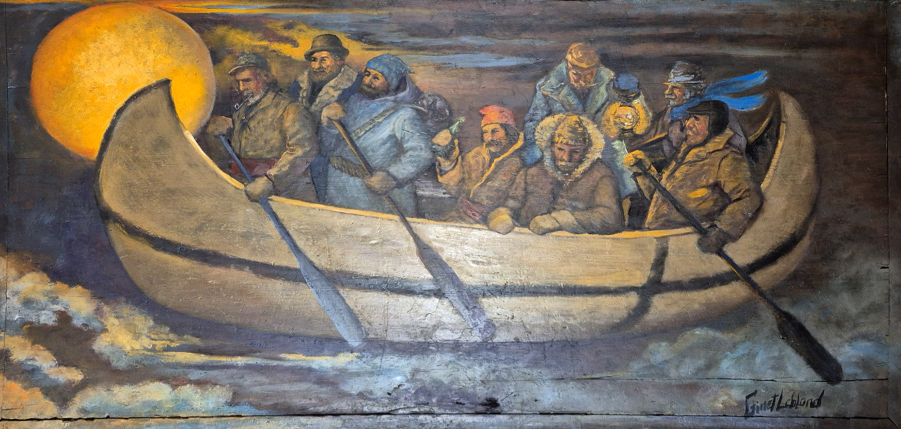 Ginet Leblond, Chasse galerie en direction de BSP
