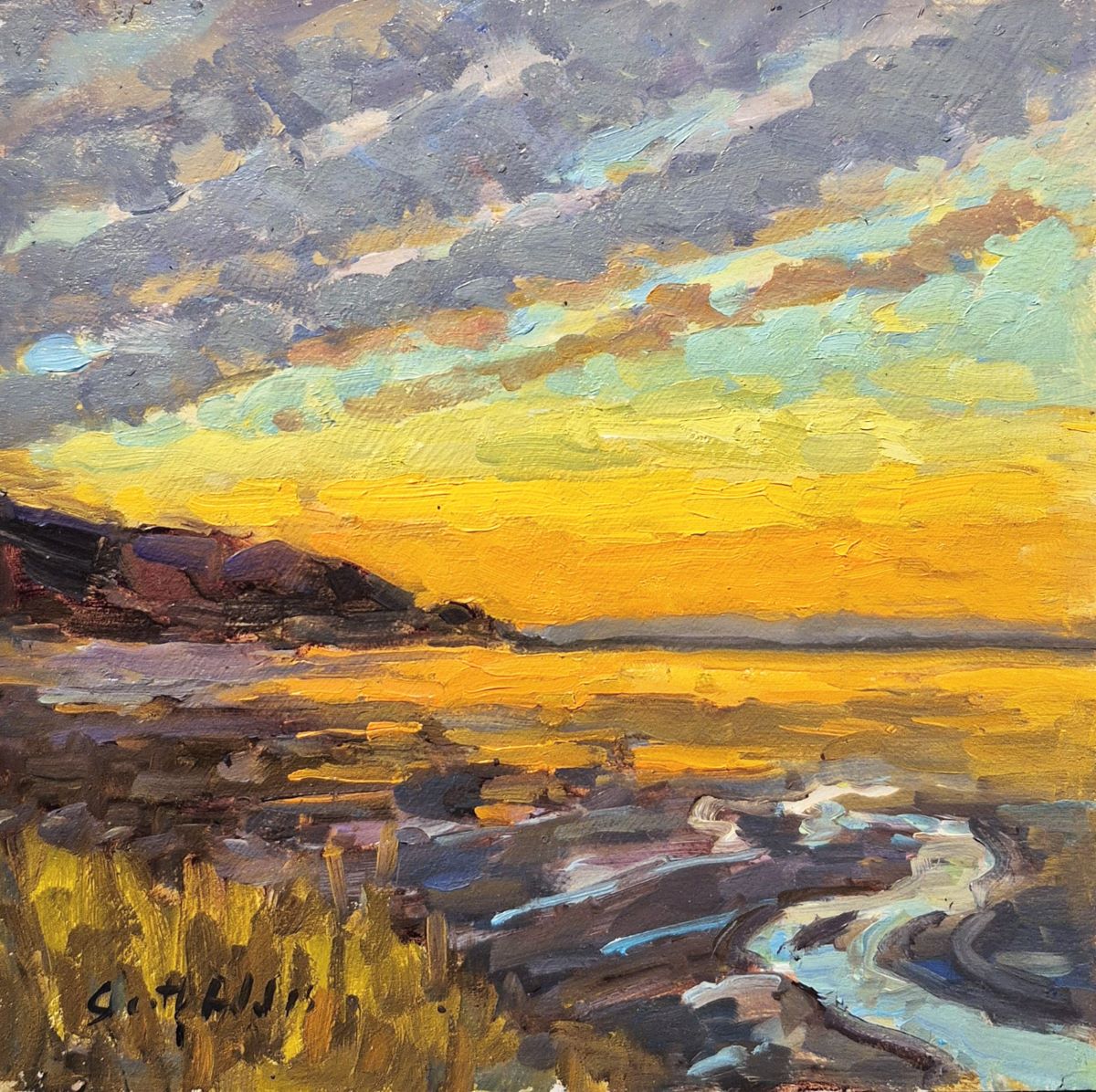 Scott Addis, Sunrise Les Eboulements - Oeuvre originale | Galerie d'art ...