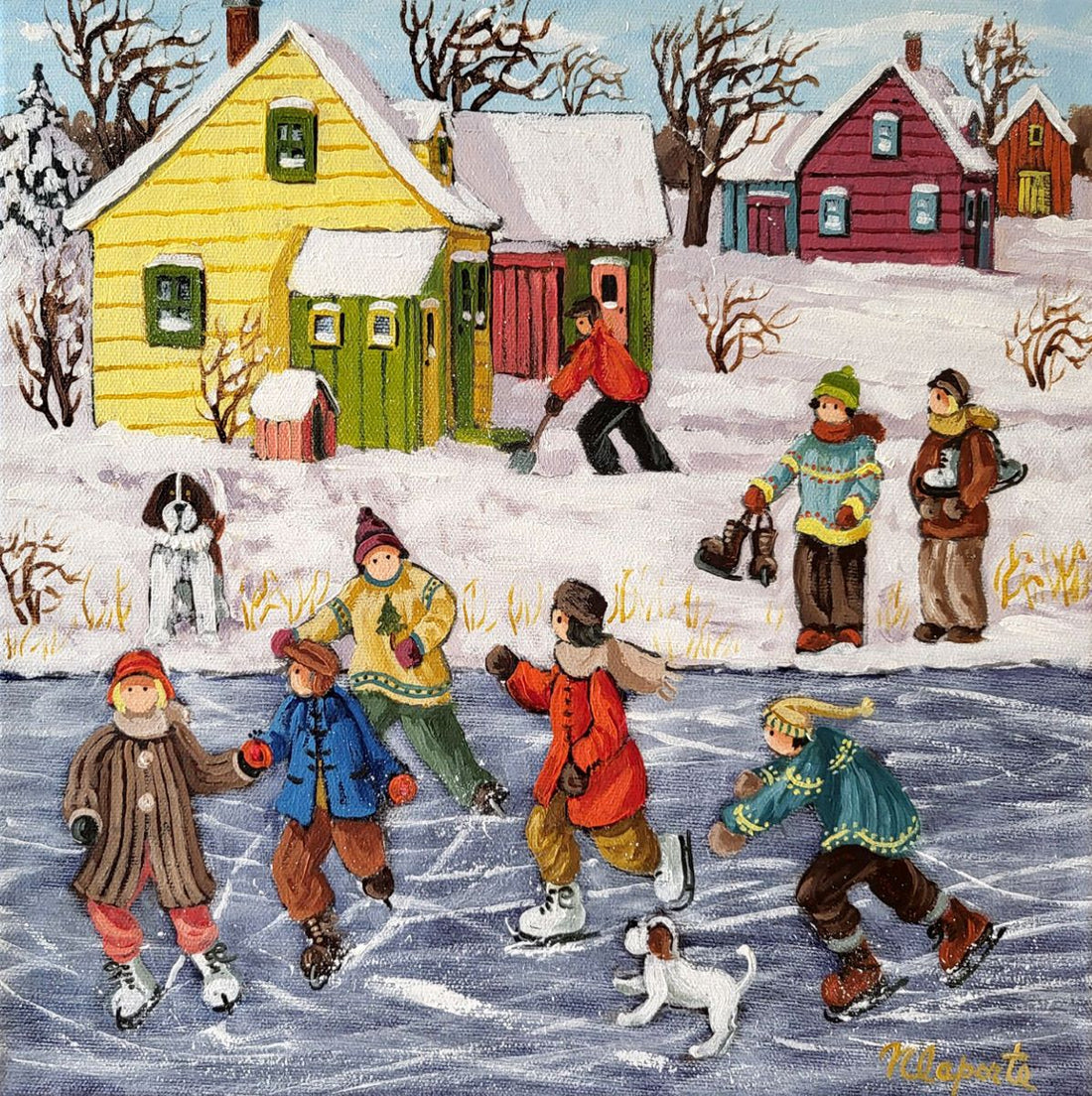 Nicole Laporte, Nicole Laporte Sur la petite rivière gelée!