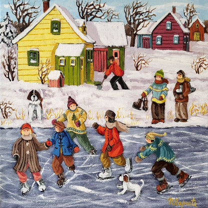 Nicole Laporte, Sur la petite rivière gelée!