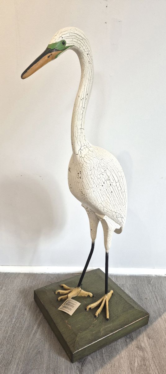 Michel Fortin, Aigrette blanche, sculpture