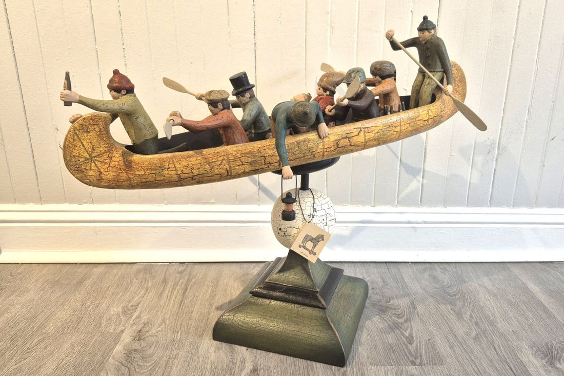 Michel Fortin, La Chasse-Galerie, sculpture, bois
