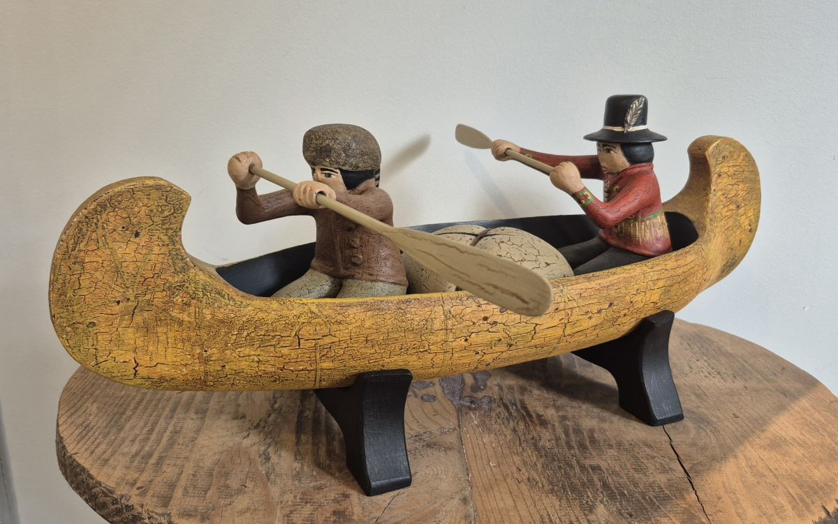 Michel Fortin, Les coureurs des bois, sculpture