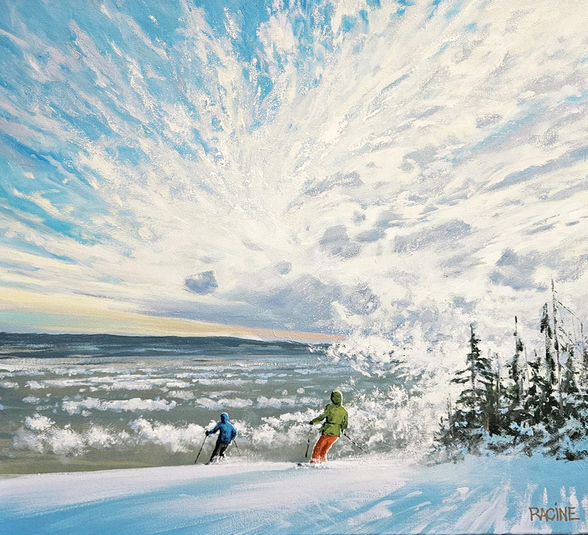 Jean-François Racine, Fair la course aux nuages