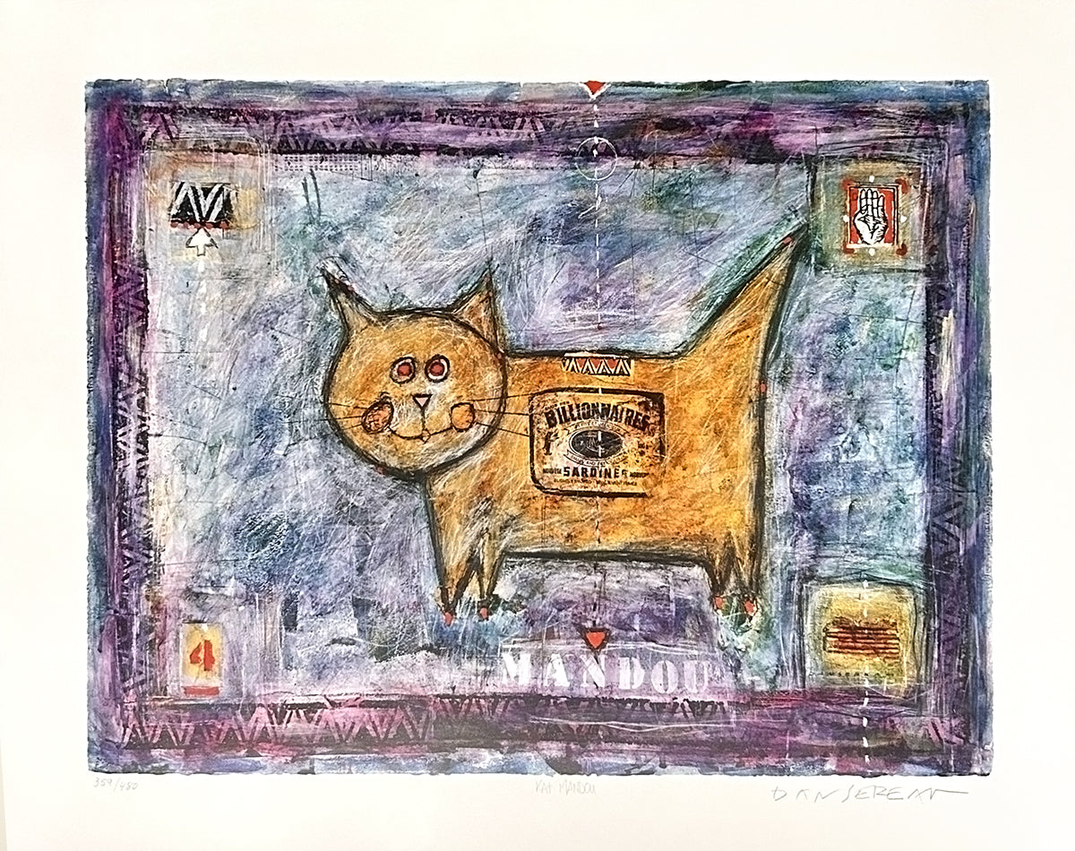 Gérard Dansereau, KAT MANDOU Tirage limité encadré