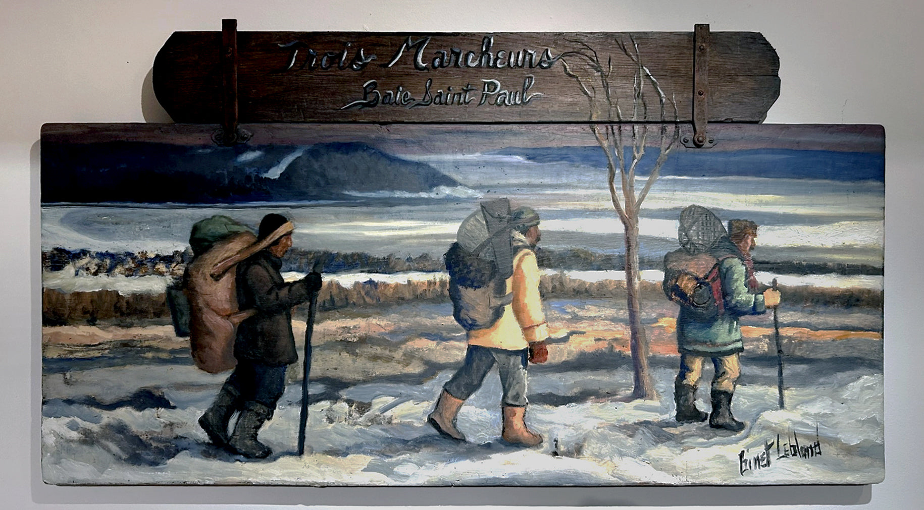 Ginet Leblond, Trois marcheurs Baie-Saint-Paul