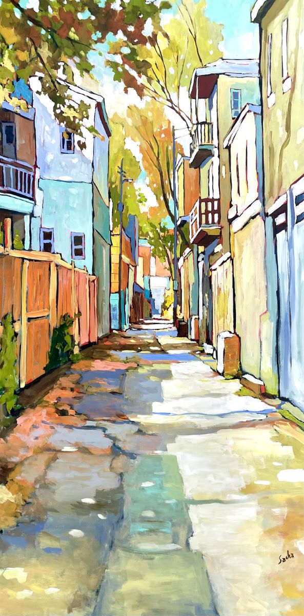 Sacha, Ruelle ombre colorée