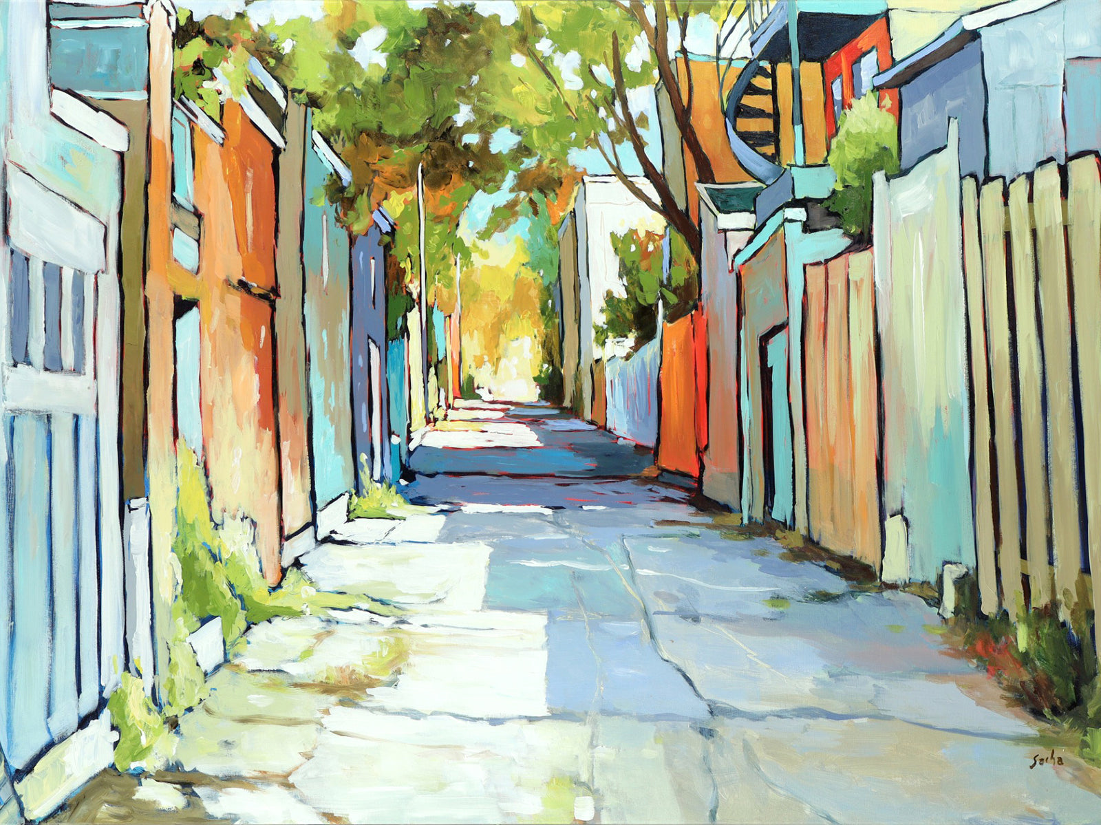 Sacha, Ruelle les jours d’été