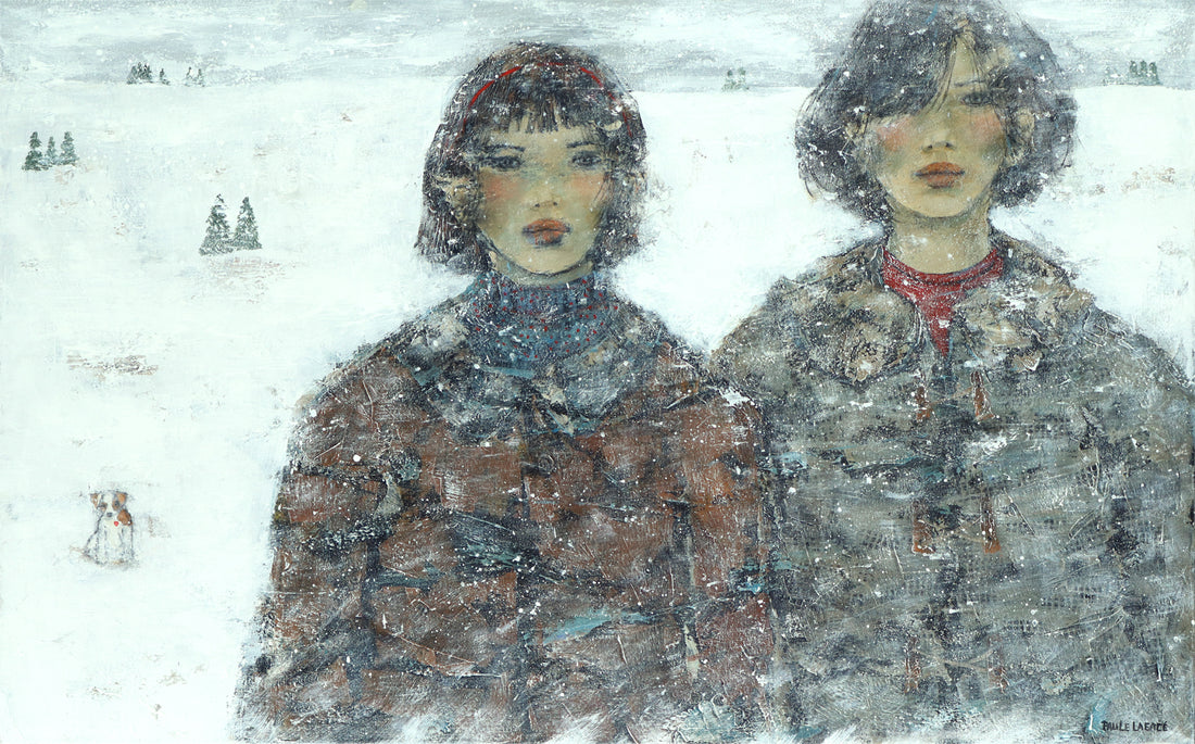 Paule Lagacé, Mére, fille et le petit chien