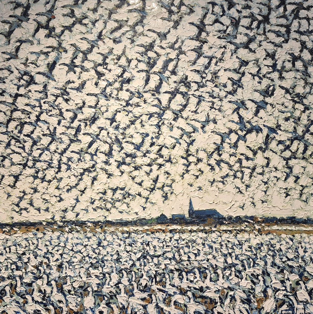 Raynald Leclerc, À l’orée du village, les oies!
