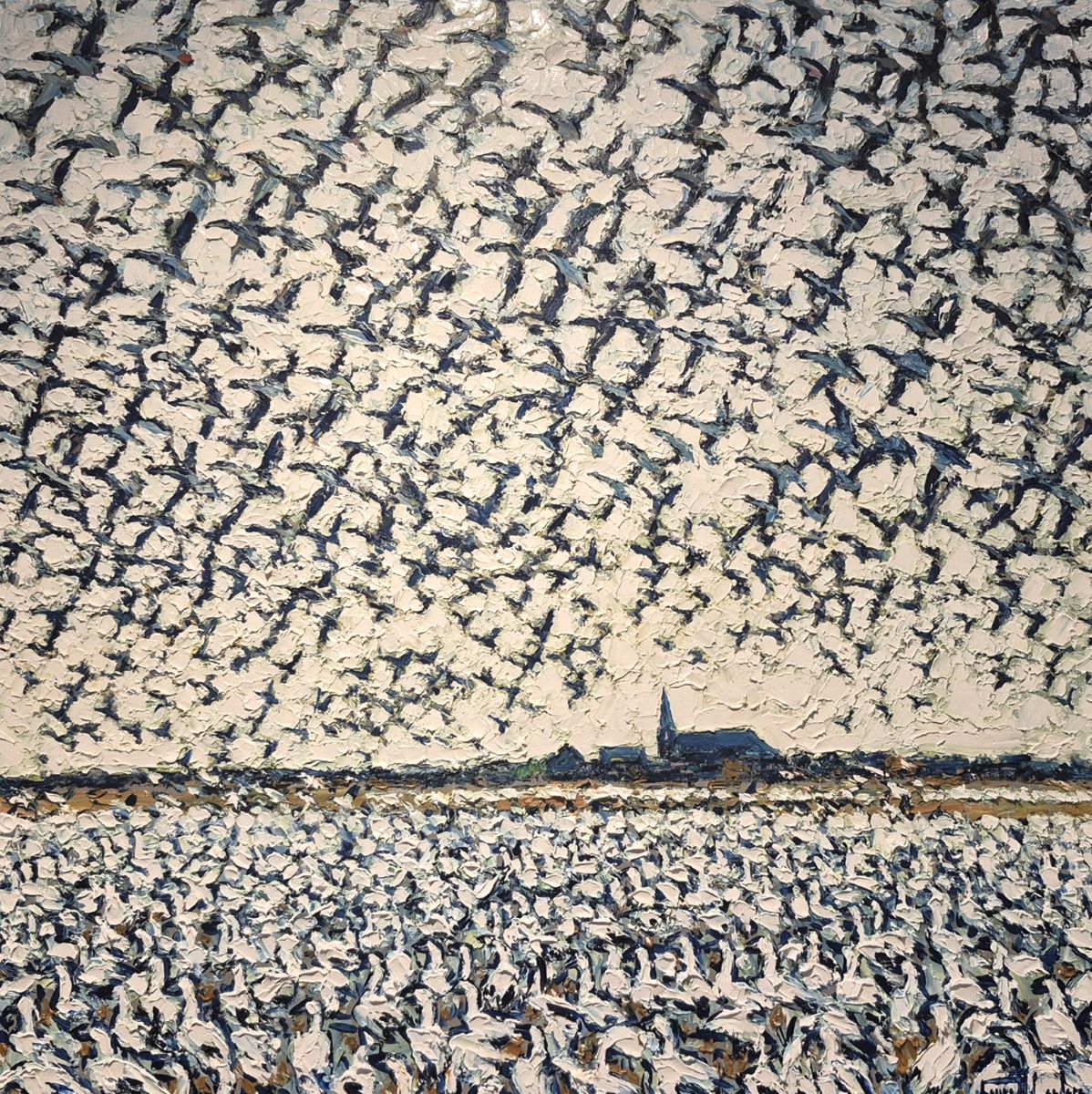 Raynald Leclerc, À l’orée du village, les oies!