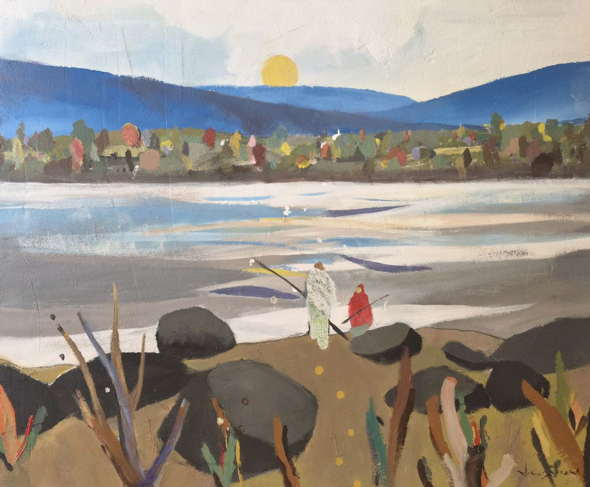 Jimmy Perron, Julien et le bar rayé sur la grève de l’Isle Aux Coudres