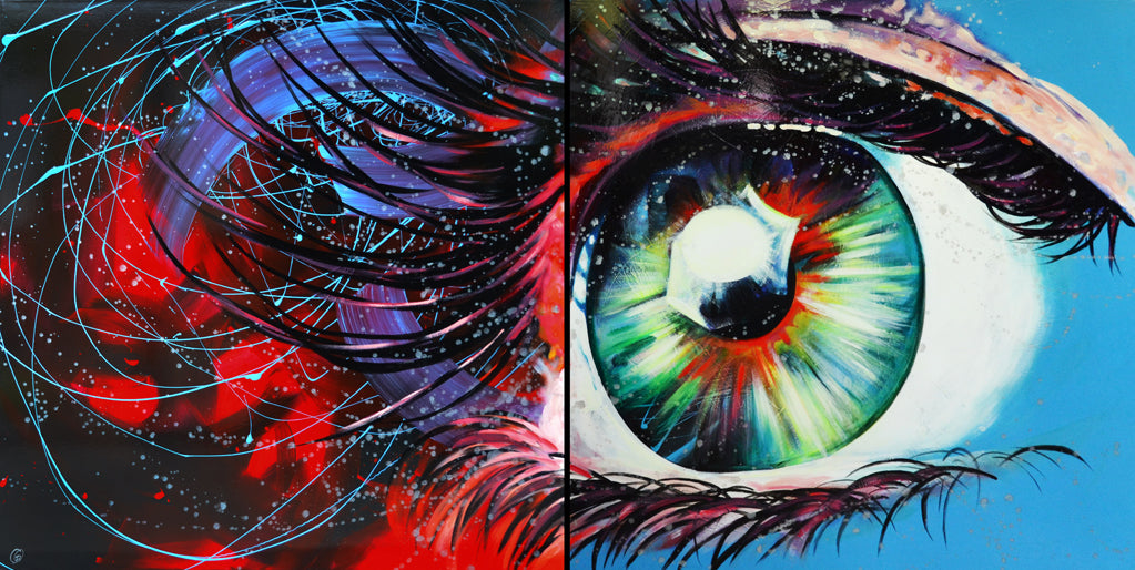 Cynthia Coulombe Begin, Star Rain Diptych