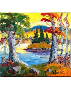 Normand Boisvert Une île au lac